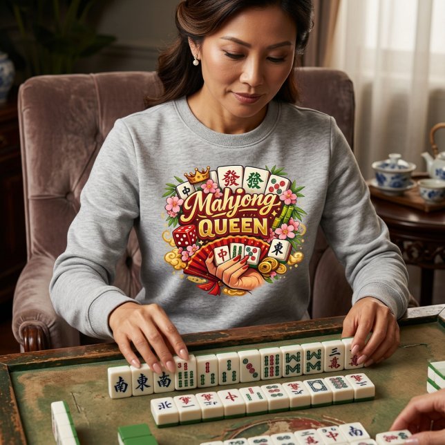Camiseta Rainha do Mahjong  (Criador carregado)