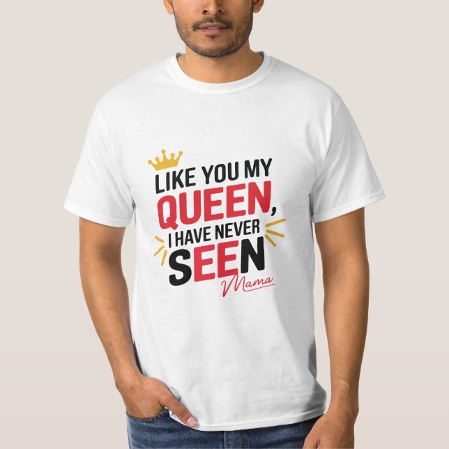 Camiseta "Rainha do Meu Coração - Amor da Mãe" 👑 ❤️ (Frente)