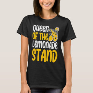 Camiseta Rainha Do Negócio De Suco De Limão Do Quiosque De