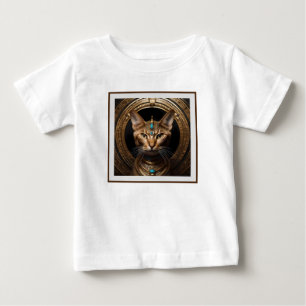 Camiseta Rainha do Nilo: Cleópatra o Gato em Headdress