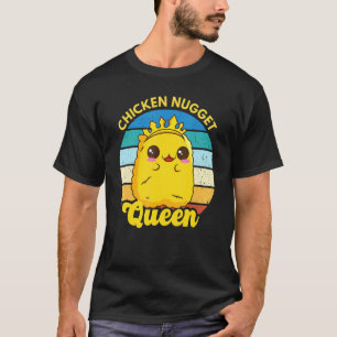 Camiseta Rainha do Nugget de Frango Vida do Nugget Divertid