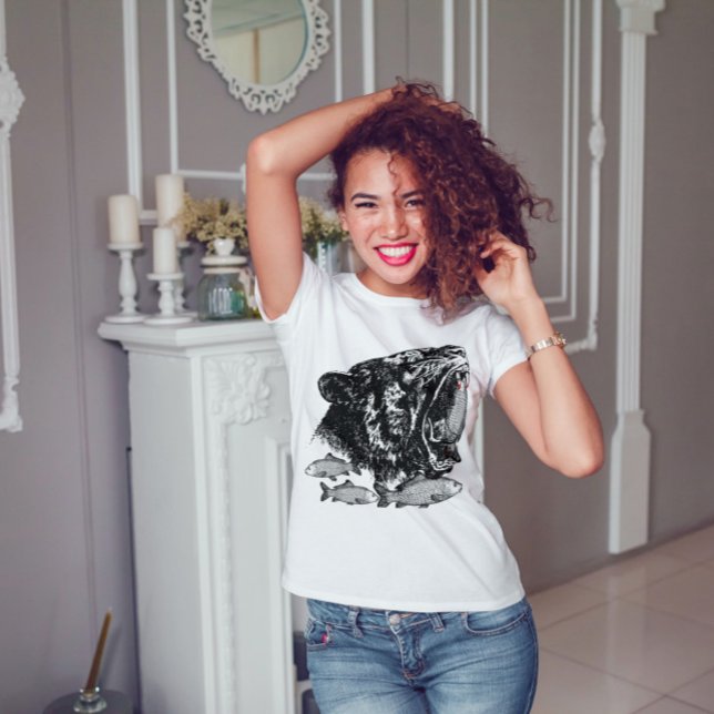 Camiseta Rainha do pântano Fierce Jaguar Cabeça (Criador carregado)