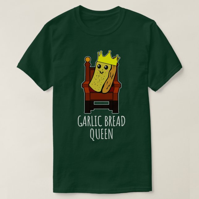 Camiseta rainha do pão de alho (Frente do Design)
