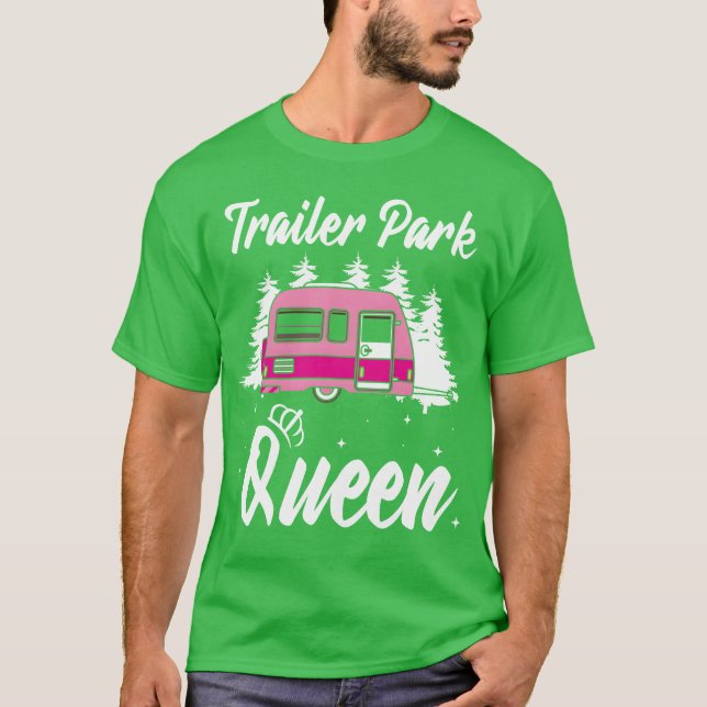 Camiseta Rainha do Parque de Reboque de Acampamento Present (Frente)
