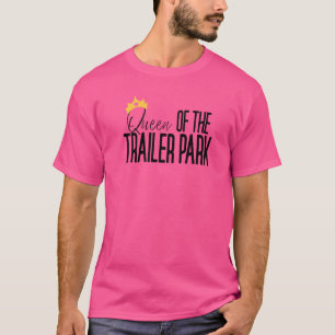 Camiseta Rainha Do Parque Ferroviário, Traço Branco De Lixo