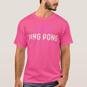 Camiseta Rainha do Ping Pong Jogadora Raquete Tênis de Mesa
