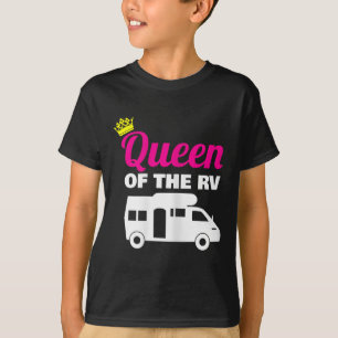 Camiseta Rainha Do Presente De Férias De Camping De Rv