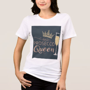 Camiseta Rainha do Prosecco – Coroa Espumante e Champanhe