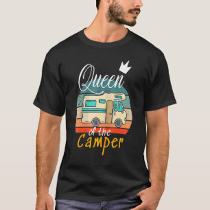 Camiseta Rainha Do Reboque Rv Do Camping Do Exterior Mot