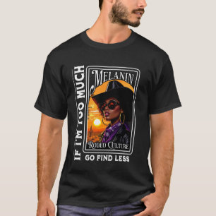 Camiseta Rainha do Rodeio Preto Design de Melanina Vaqueira