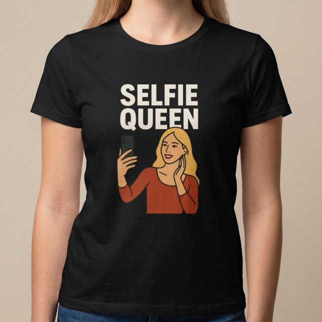 Camiseta Rainha do Selfie (Criador carregado)