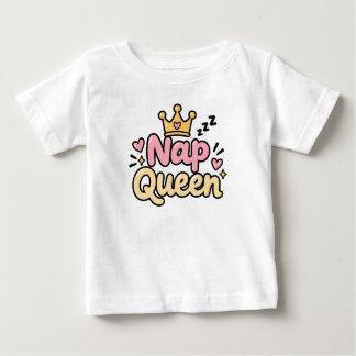 Camiseta Rainha do Sono Bebê Menina Fofa