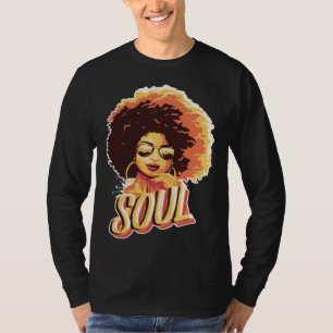 Camiseta Rainha do Soul Negro Cantora de Jazz Música Artist