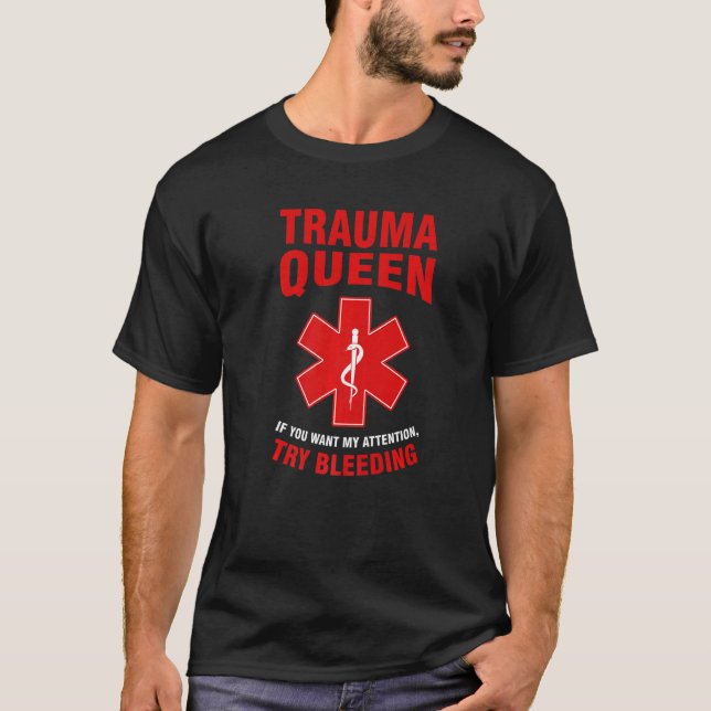 Camiseta rainha do trauma, se quiser minha combinação Ambul (Frente)