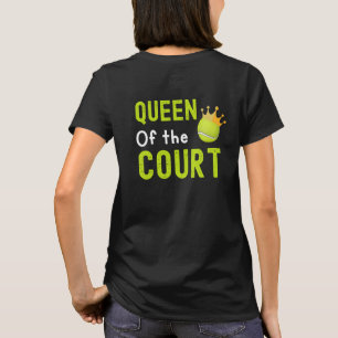 Camiseta Rainha do tribunal de Tênis T Shirt
