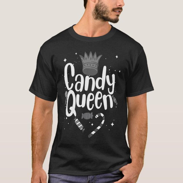 Camiseta Rainha Doce Para Mulher Dente Doce De Lollipop (Frente)