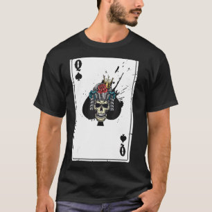 Camiseta Rainha Dos Cartões De Espadas Decaem Halloween Spl