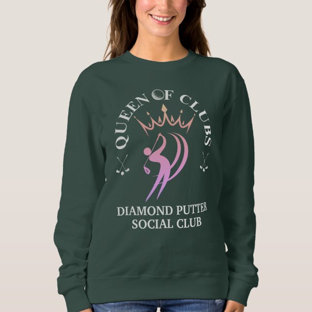 Camiseta RAINHA DOS CLUBES Golfe feminino Personalizável (Frente)