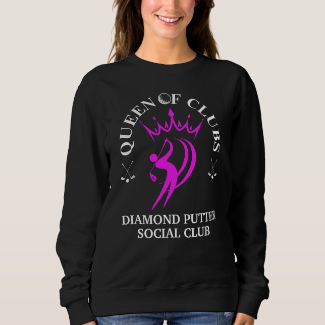 Camiseta RAINHA DOS CLUBES Golfe feminino Personalizável (Frente)