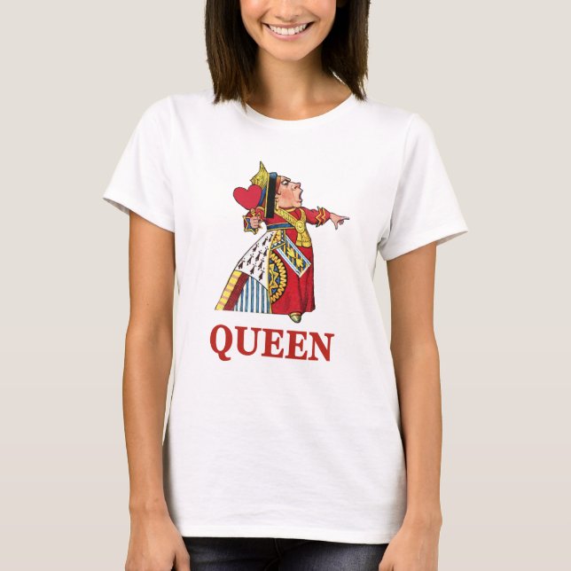 Camiseta Rainha dos Corações de Alice no País das Maravilha (Frente)