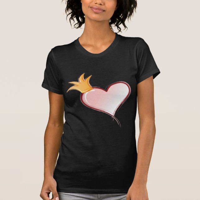 Camiseta Rainha dos corações (nenhum texto) (Frente)