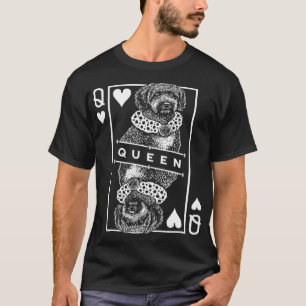 Camiseta Rainha dos Corações, Pop, Canina de Água Espanhola