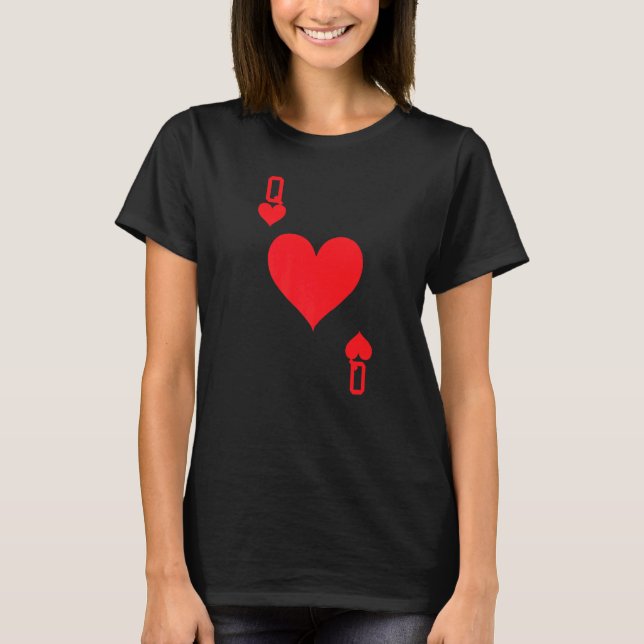 Camiseta Rainha dos Corações - Testemunho de Halloween (Frente)