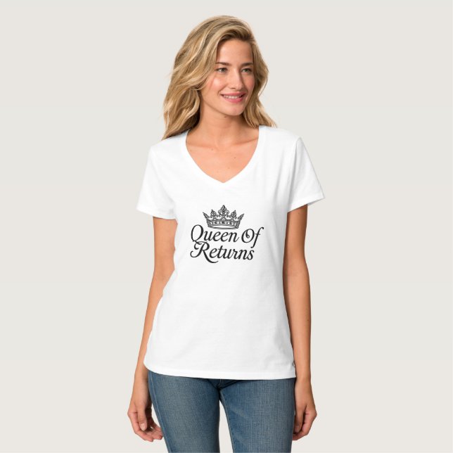 Camiseta Rainha Dos Devoluções (Frente Completa)