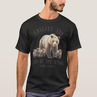 Camiseta Rainha Dos Tetons Grizzly 399 Preservação Da Vida