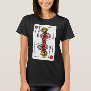 Camiseta Rainha dos Vermes – Carta de Baralho Divertida P
