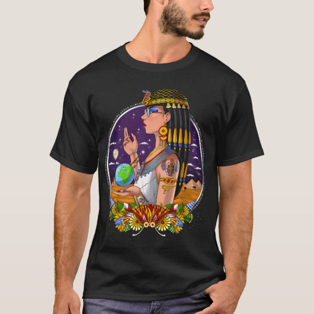 Camiseta Rainha egípcia Cleópatra (Frente)