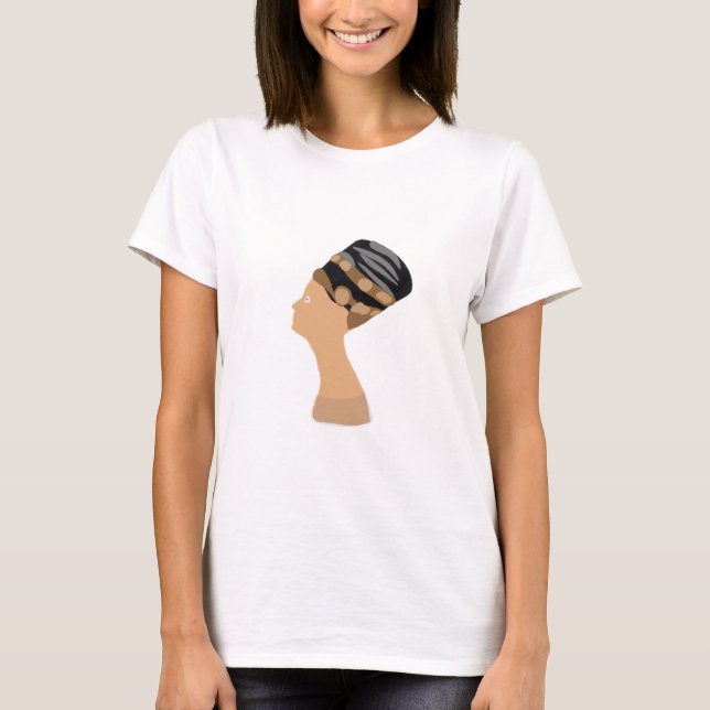 Camiseta Rainha egípcia Nefertiti (Frente)