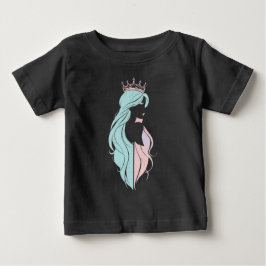 Camiseta "Rainha Elegante com Coroa" Design Pastel