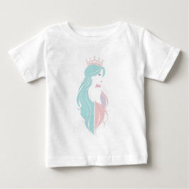 Camiseta "Rainha Elegante com Coroa" Design Pastel