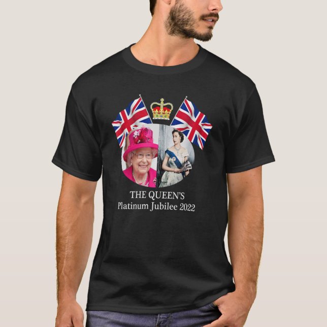 Camiseta Rainha Elizab Eth Ii Platinum Jubilee 2022 Celibra (Frente)