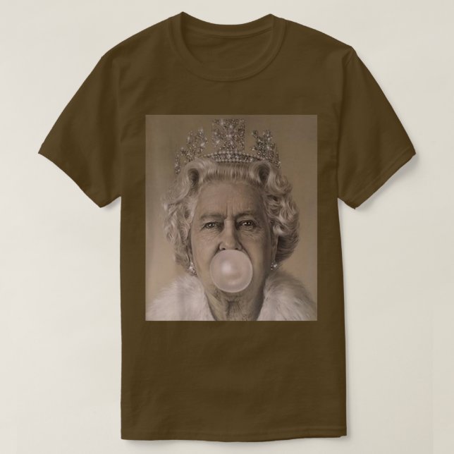 Camiseta Rainha Elizabeth (Frente do Design)