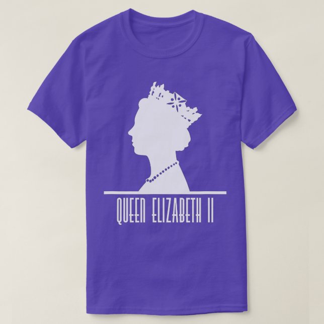 Camiseta Rainha Elizabeth II (Frente do Design)