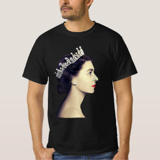 Camiseta "Rainha Elizabeth II - A Jovem Rainha Jigsen Puzz
