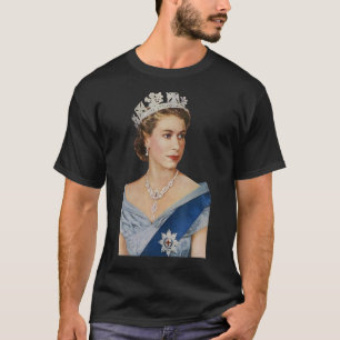 Camiseta Rainha Elizabeth II Coroa Britânica Majestade Rain