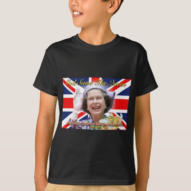 Camiseta Rainha Elizabeth II Diamond Jubilee. (Frente)