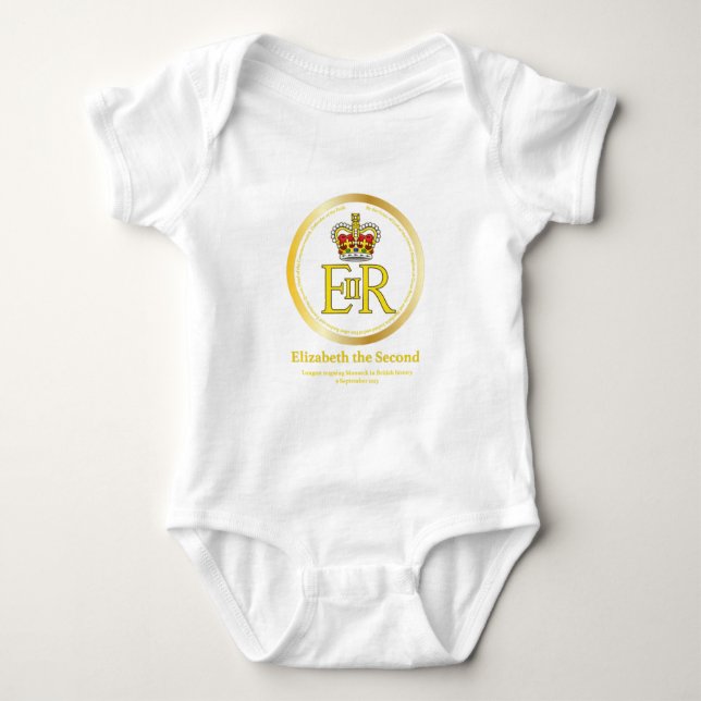 Camiseta Rainha Elizabeth II reinante (Frente)