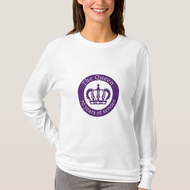 Camiseta Rainha Elizabeth Platinum Jubilee - A Rainha (Frente)