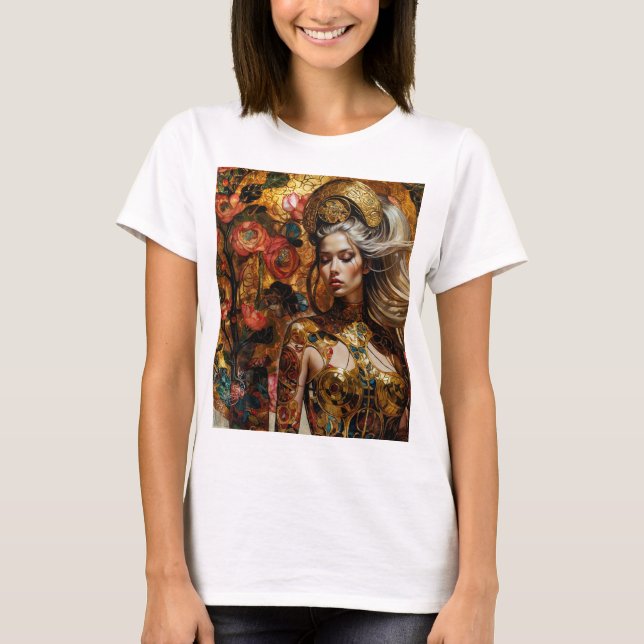 Camiseta Rainha em ouro (Frente)