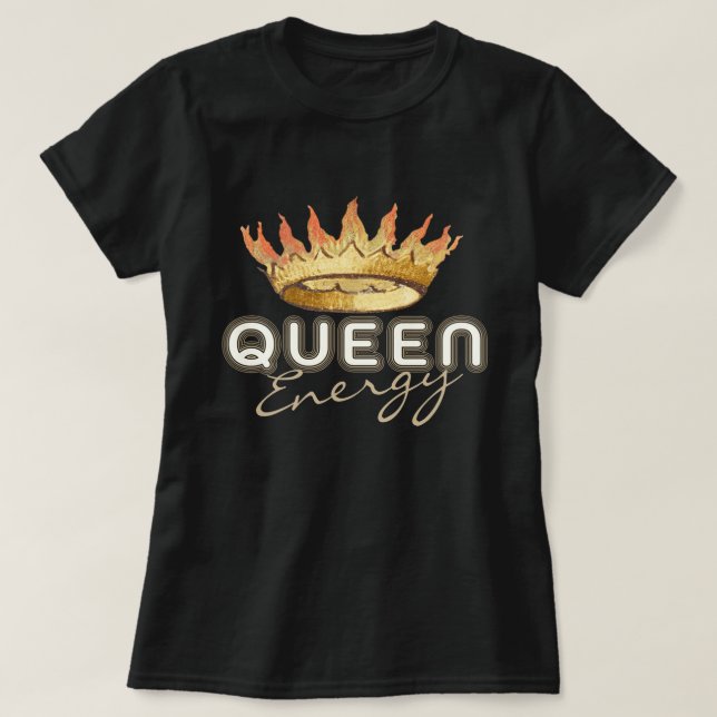 Camiseta Rainha Energia (Frente do Design)