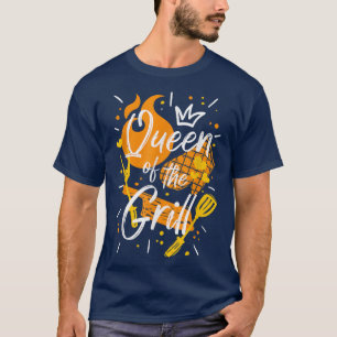 Camiseta Rainha Engraçada Das Coisas De Grelha Cozinhar M
