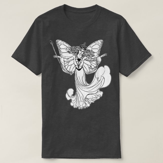 Camiseta Rainha Fada Grunge Fairycore — Algodão estético gó (Frente do Design)