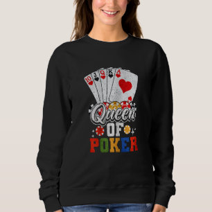 Camiseta Rainha Feminina do Jogador de Poker de Poker