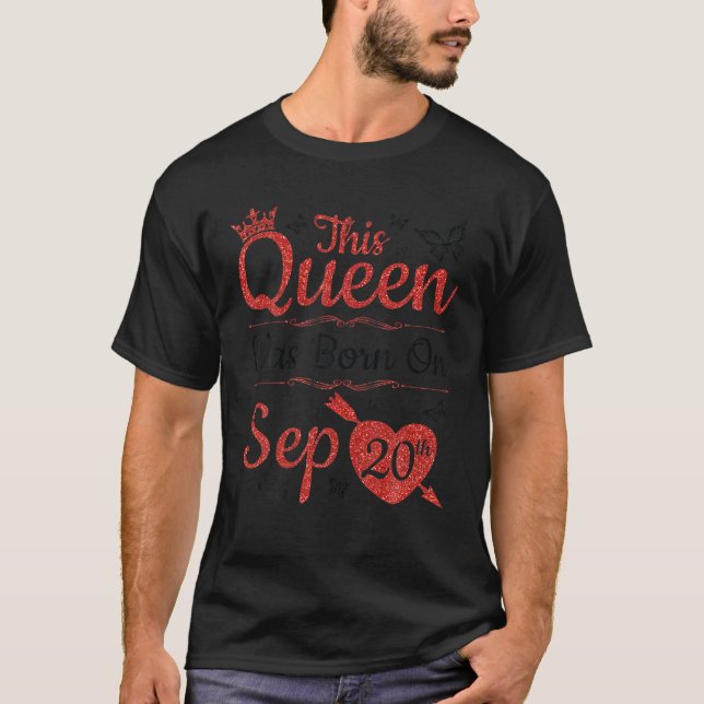 Camiseta Rainha Foi Nascer Em 20 De Setembro (Frente)