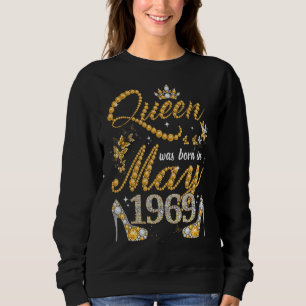 Camiseta Rainha Foi Nascer Em Maio De 1969 53º Aniversário