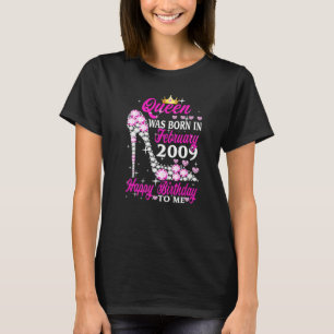 Camiseta Rainha Foi Nascer No 14 de Aniversário De Fevereir